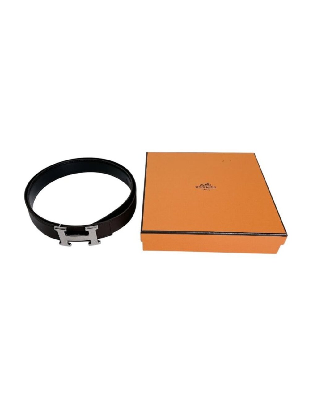 Hermes Constance Riba Belt Brown